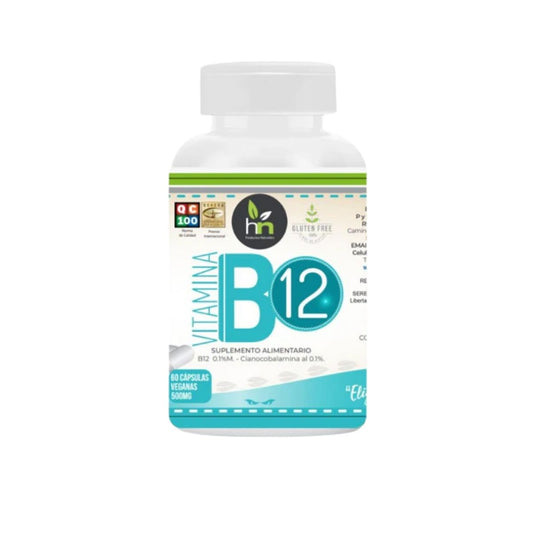 Vitamina B12 500mg 60 Cápsulas - Health Natural
