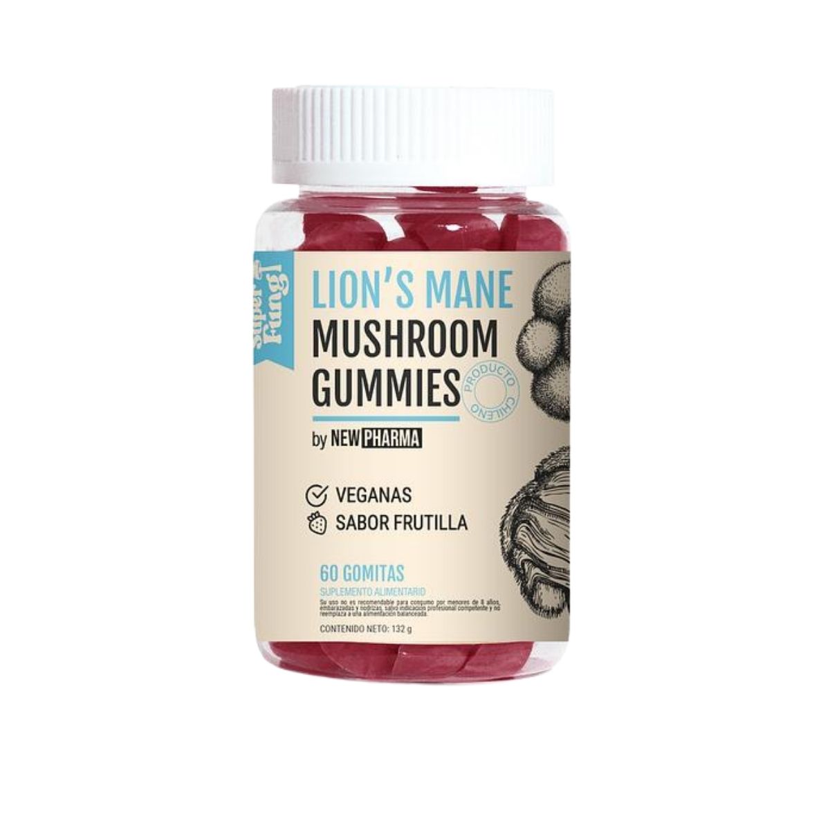 Melena de León Gomitas 60 Unidades - NEWPHARMA