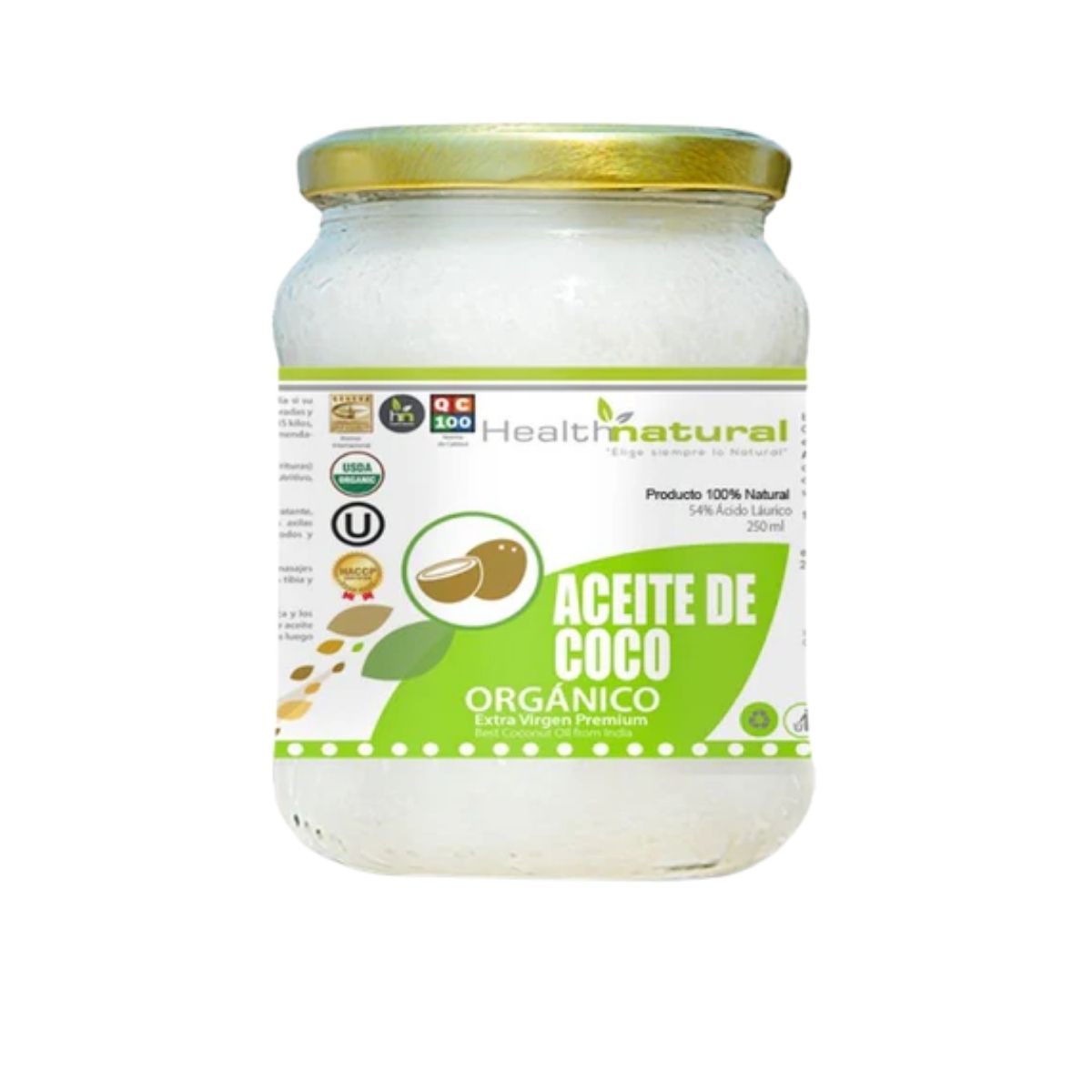 Aceite de Coco Orgánico 250ml - Health Natural