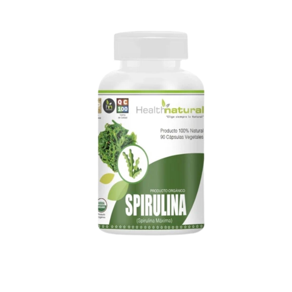 Spirulina 500mg 90 Cápsulas - Health Natural