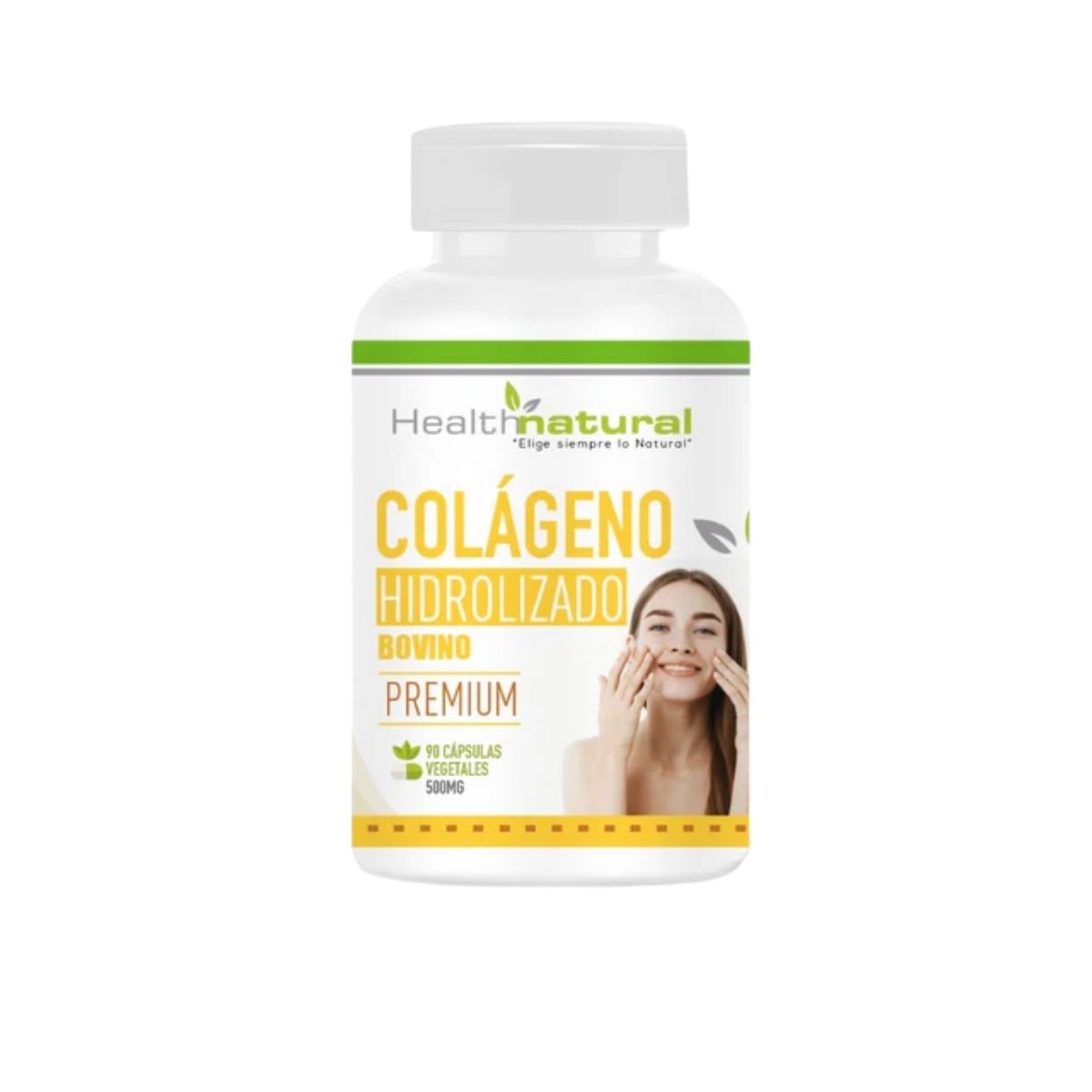 Colágeno Hidrolizado Bovino 500mg 90 Cápsulas - Health Natural