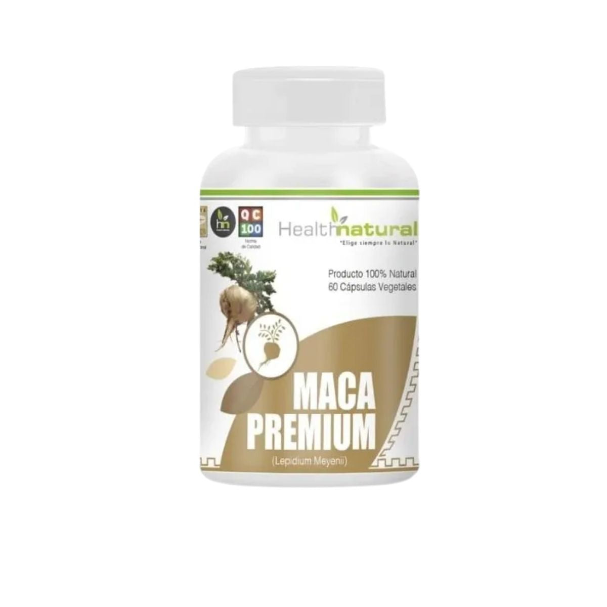 Maca Premium 100% Natural 500mg 60 Cápsulas - Health Natural