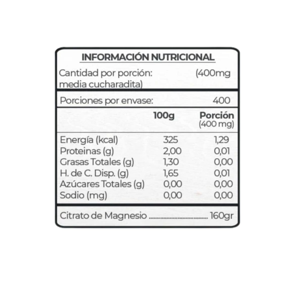 Citrato de Magnesio Premium en Polvo 160gr - Health Natural