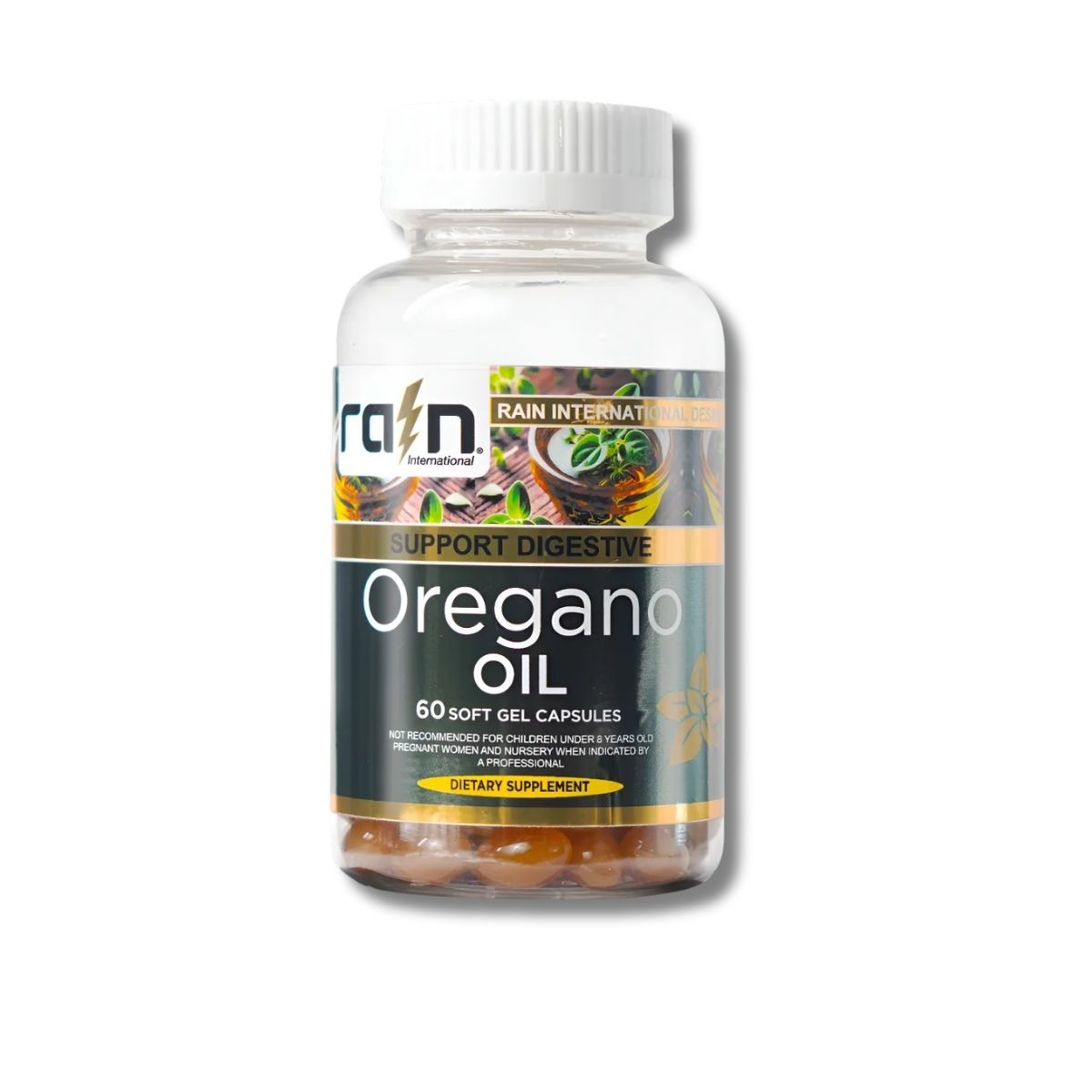 Aceite de Orégano 60 Cápsulas Blandas - Rain International